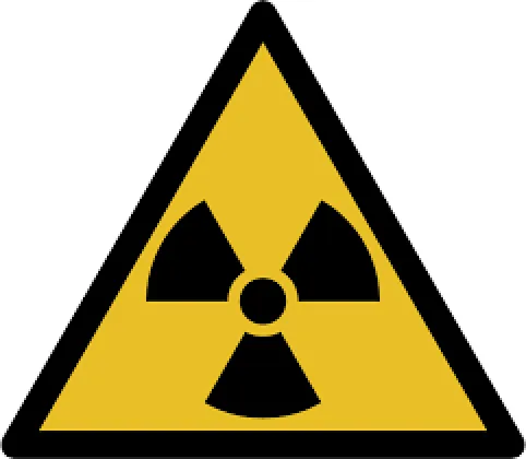 Image du panneau de danger de radiactivité